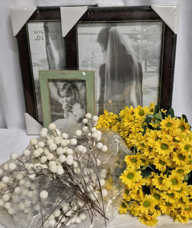 New Picture Frames & Artificial Flowers
