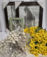 New Picture Frames & Artificial Flowers