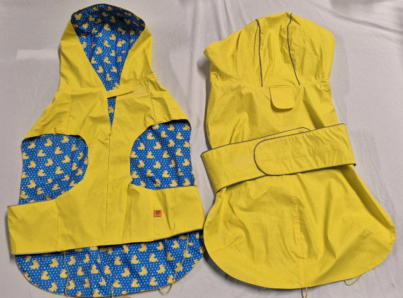 2 Fofos Dog Raincoats sz XXL - Great Condition