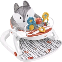 New - Fisher-Price Peek-A-Boo Fox Deluze Sit-Me-Up Floor Seat with Toy Tray , 25lb Max .