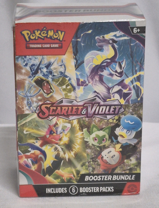 New POKEMON Scarlet & Violet Base Set Booster Bundle 6 Packs - Sealed