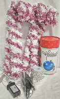 New Christmas Decor- 10x Light Up Candy Cane's, String Bead Garland & Inflatable Ornament