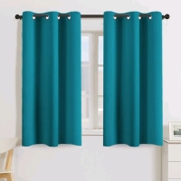 4 New Turquoize Curtains 42 by 54" - Grommets Teal