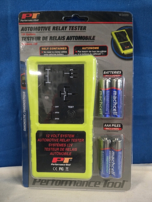 New | PT Automotive Relay Tester For 12v Systems | Model# W3009