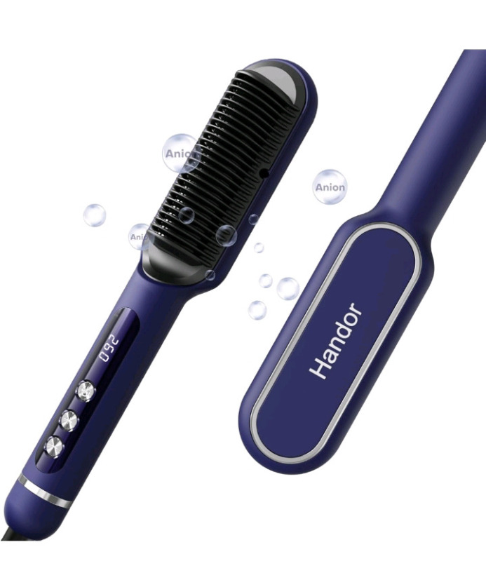 New | Handor Ionic Hair Straightener Brush
