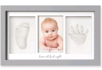 New | KeaBabies Duo Baby Handprint & Footprint Keepsake Frame