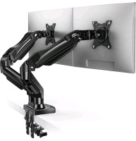 New | Huanuo Desk Dual Monitor Arm | Vesa 75mmx 75mm & 100mm x 100mm| Model# HNDS6