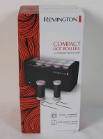 New - Remington Compact Hot Rollers in Storage Travel Case . 10 Rollers - 5 Large 1.25" & 5 Medium 1"