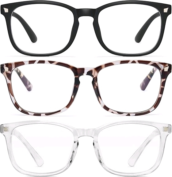 New - Gaoye Blue Light Non-prescription Glasses for Woman/Men Computer BlueLight Glasses Womens and Mens . Four (4) Pairs