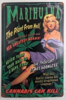 New: Marijuana / Marihuana Metal Tin Sign 12" x 8" + Hanging Stickers