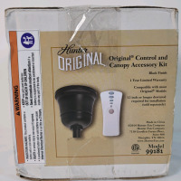 New - Hunter Original Ceiling Fan Accessory Control and Canopy Kit from Control and Canopy Kit Collection . Black Finish