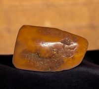 Natural Old Swirled Butterscotch Egg Yolk Baltic Amber Brooch