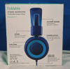 New | Noot Kids Foldable Stereo Tangle-Free 3.5mm Jack Wired Cord On-Ear Headset (Navy/Teal) | Model K11 - 3