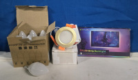 3 New | Pack Of ( 6 ) 6W LED Candlelabra Bulbs | YGS-Tech 3W Downlight | Kantutde TV LED Strip Backlight