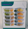 New - HOMBERKING 10-Pack 2-Compartment Glass Meal Containers . Food Storage Containers with Lids, Airtight Glass Lunch Bento Boxes (10 lids & 10 Containers) - 4