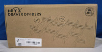 New | HiYZ Plastic Expandable Drawer Dividers with Inserts |