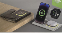 New | 3 In 1 Night Light Foldable Wireless Charging Station | Model A80