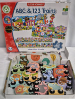 2 New Kids Toys - 5ft Long Train Puzzles & Magnetic Animal Train