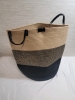 New - VIPOSCO Laundry Hamper, Tall Woven Rope Storage Basket for Blanket, Toys, Laundry in Living Room - 72L Brown & Black - 3