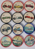 20 Vintage Hostess , Dare & Schuler's Caps . Cars , Military Vehicles , Space Caps - 2