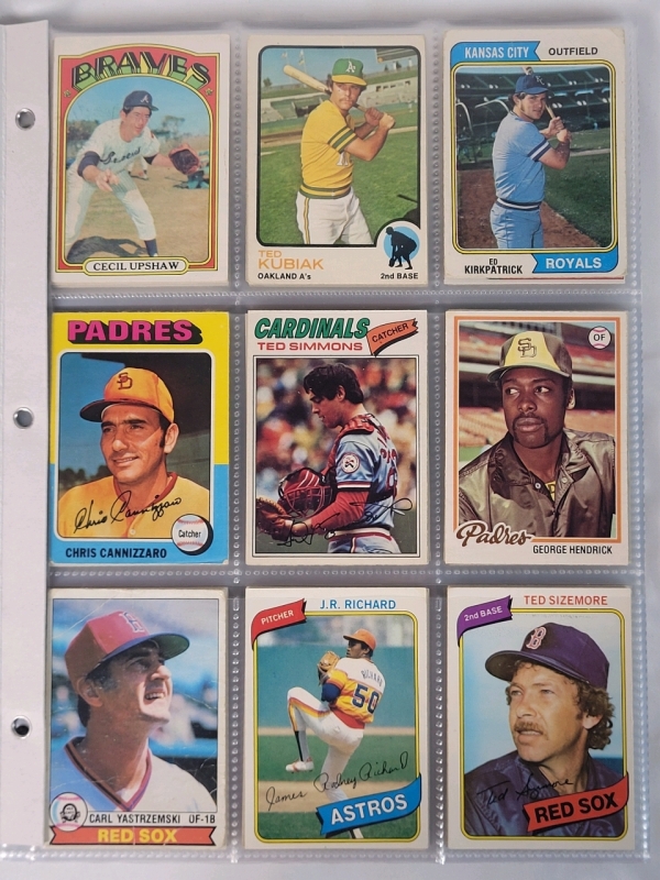 1972 - 1992 O Pee Chee MLB Baseball Trading Card Singles . 108 Trading Cards