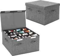 New | Large Fabric Shoe Storage Organizor Holds 16 Pairs Of Shoes | 21" x 17" x 13" | Retails For $50+