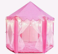 New | Playvibe Princess Tent For Kids W/ LED StarLights | 55" x 53"