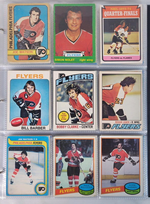 1971 - 2023 NHL Hockey Philadelphia Flyers Trading Card Singles . 207 Trading Cards , No Doubles