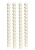 New - MAITREYA 2-Sets of 4 Ivory Tall Taper Candle Sticks - Ivory & Set of 6 Chocstay Ceramic Candlestick Holders - 2