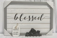 2 New Signs & Not New Metal Cowboy Key Holder