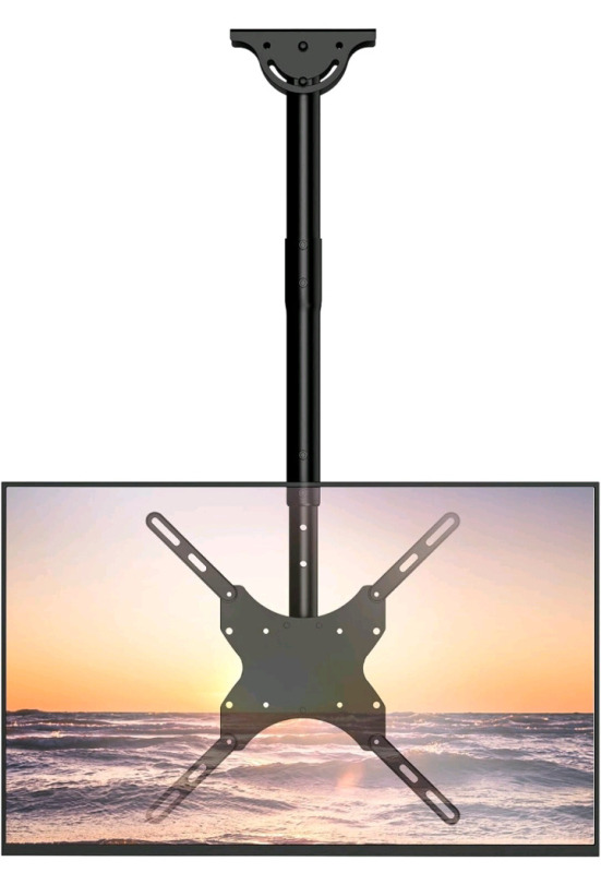 New | Wali TV Ceiling Mount Rated 110Lbs 65" Max | Model CM2665
