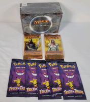 New - Magic the Gathering Land Station Sealed Box , 2-Packs MTG Dragon's Maze Booster Packs , Sealed & 5 Sealed Pok&eacute;mon Trick or Trade Card Packs , Sealed