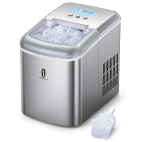 New - TaoTronics Ice Maker Countertop Machine 26lb/24H with LCD Display, Self-Cleaning Function and 9 Bullet Ice Cubes，2.1L Electric Ice Maker . Model # TT-IC002