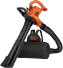 New - BLACK+DECKER Leaf Blower Vacuum Back Pack and Mulcher, Power Boost up to 250 MPH, 400 CFM, Corded , Model # BEBL7000-CA