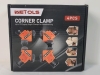 New - WETOLS 4-Pack Corner Clamp for Woodworking, 90 Degree Right Angle Clamp, Wood Clamps, Adjustable Spring Loaded Woodworking Clamp