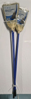 3 New | TrueLiving Indoor / Outdoor Corn Brooms 54" Tall | Heavy Duty Wire Construction W/ Durable Steel Handle