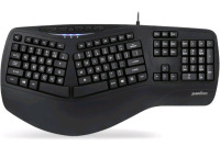 New | Perixx PERIBOARD-312 Ergonomic Backlit Keyboard |Wired USB W/ 2 Hubs * Retails For $84.99 *
