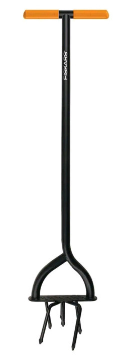 New | Fiskars Steel Long-handled Tiller 40" Long | For Gardening / Weed Pulling