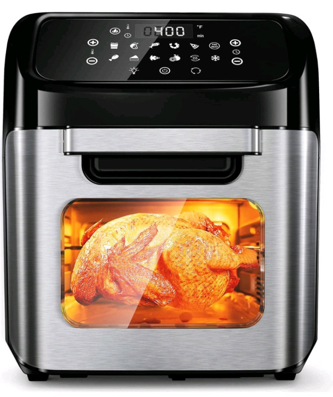 New | Elegant Life 12L Air Fryer Oven W/ 12 In 1 Multi-Function | Model# GLA-1006 * Retails For $110+ *