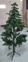 New | 4.5" Tall Faux Christmas Tree W/ Metal Stand