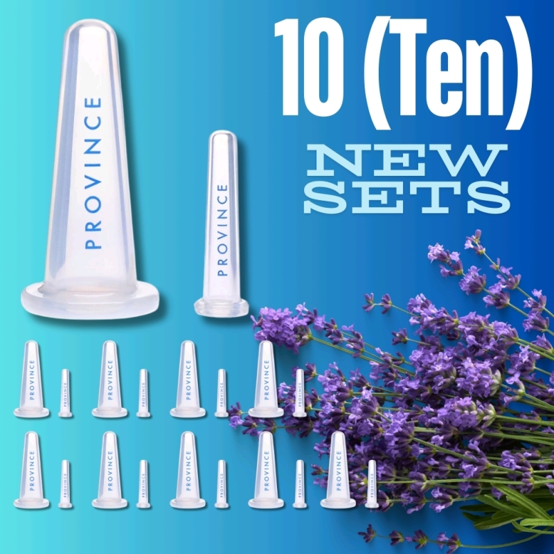 10 (Ten) New PROVINCE APOTHECARY Sculpting + Toning 2-Piece Facial Cupping Sets | A $320 Retail Value!