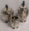 Vintage Silver Plate Coffee Pot 8" & Teapot 7" & Creamer 4" - England Paramount Plate - 5