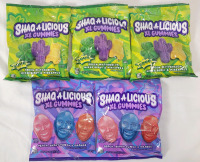 New - SHAQ -A- Licious XL Gummies , 5-Packs . Best By 08/2025 & 11/2025