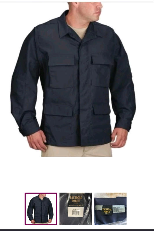 9 New Men's Size Small Reg | APG Tactical Force 4-Pocket Twill BDU (Battle Dress Uniform) Shirt