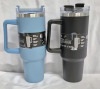 2 New Vessel Stainless Steel Insulated Tumbler with Handle 40oz (1183mL) - Black & Blue Hot & Cold Drinks - 2