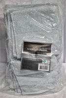 New 6 Piece Towel Set by Signature Madison Park - Light Blue 100% Turkish Cotton