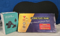 3 New | RoHs Car Phone Holder Mount | Liscense Plate Frame | & Livtribe Car Seat Cushion