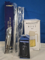 New Kitchen Accessories Lot ( 5 Pcs ) Tangoowal Stainless Steel Kitchen Assistant | 2-In-1 Bag Sealer & Cutter | Multifunctional Oiler