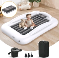 New Abdtech Inflatable Toddler Bed. Pillow Not Included. Inflating Pump Working. Bed Not Inflated to Check for Holes.