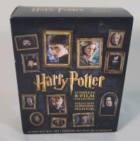 Harry Potter Blu-Ray 8-Disc Box Set w/Photo Cards & Booklet . Includes All 8 Movies